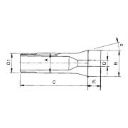 W-Type Straight Ext Nose Collet